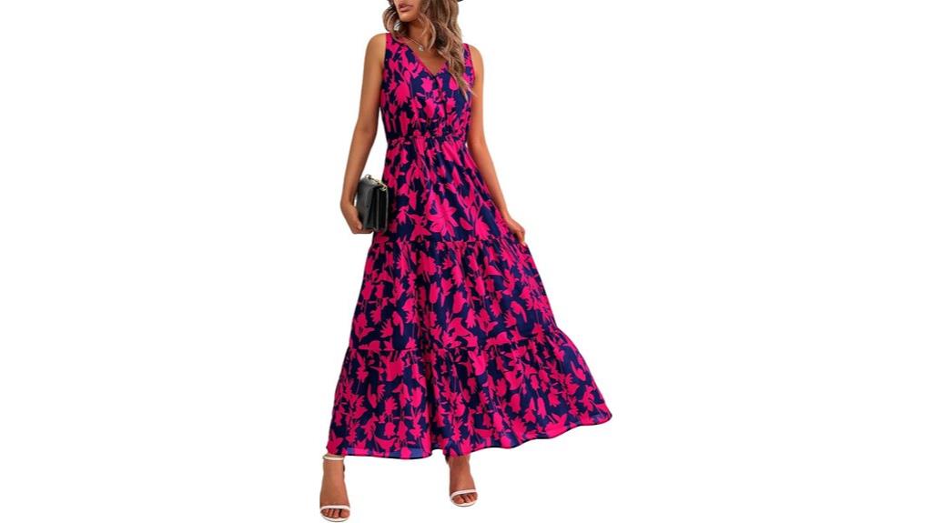 casual sleeveless maxi dress