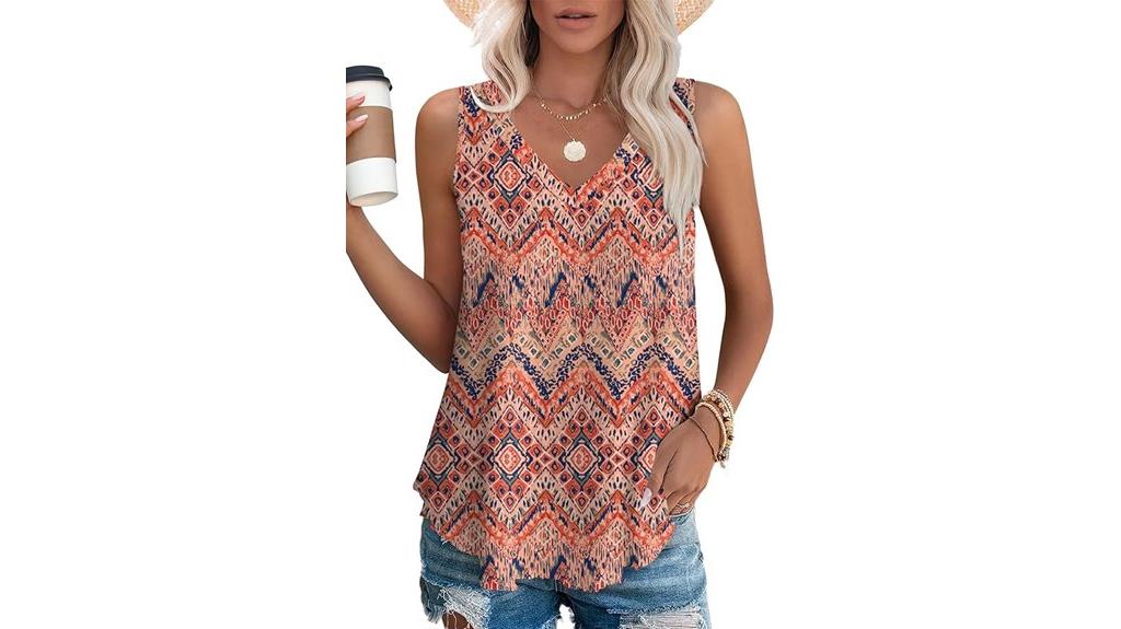 casual summer v neck