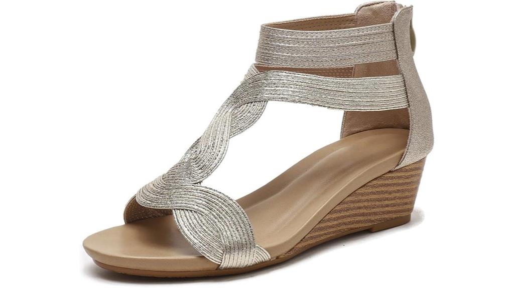 casual summer wedge sandals