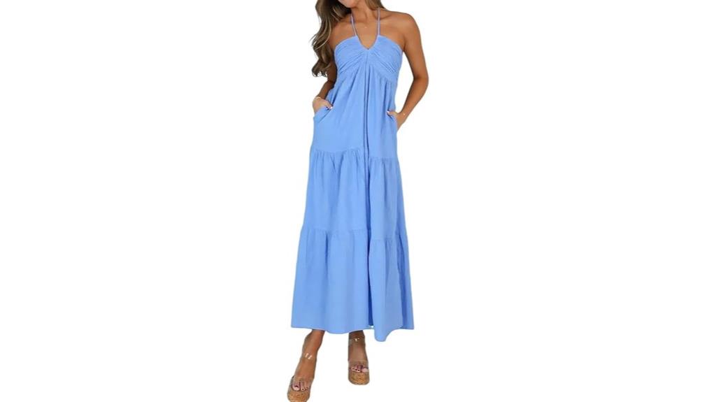 casual tiered maxi dress