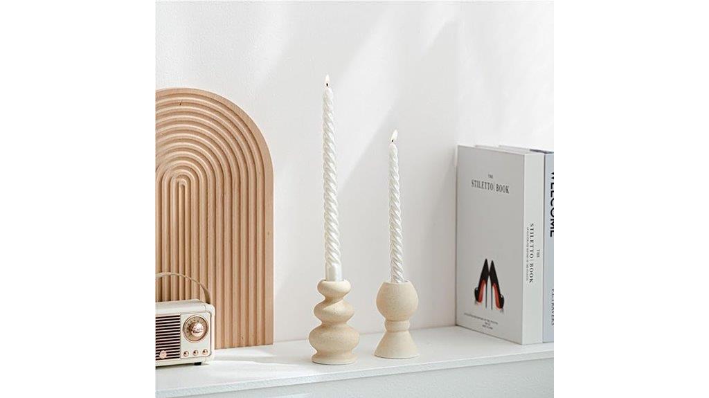 ceramic boho candle holders