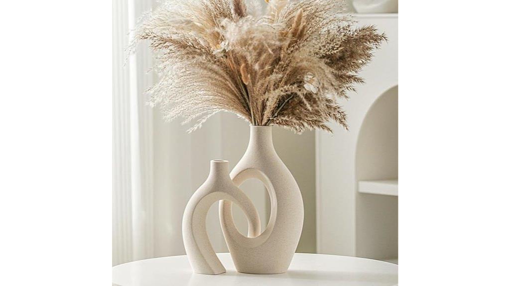 ceramic boho vase set