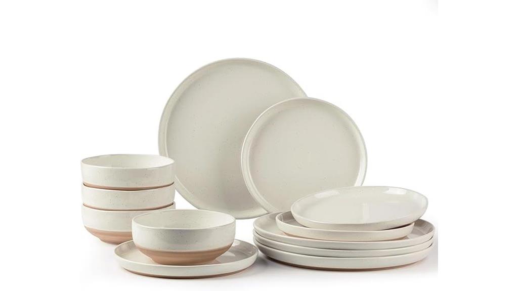 ceramic dinnerware for four