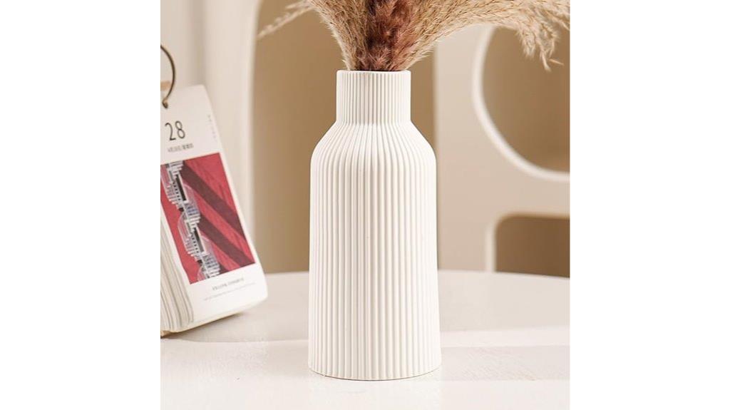 ceramic flower pampas vase