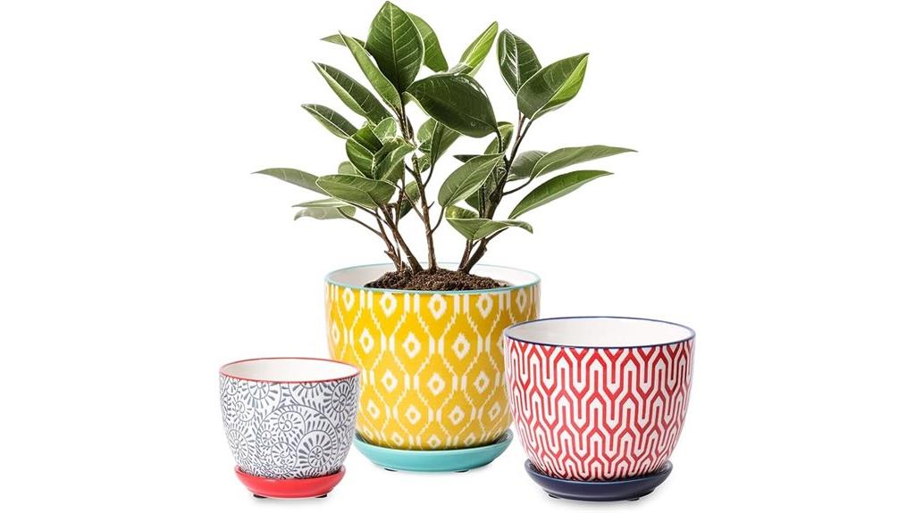 ceramic plant pot set