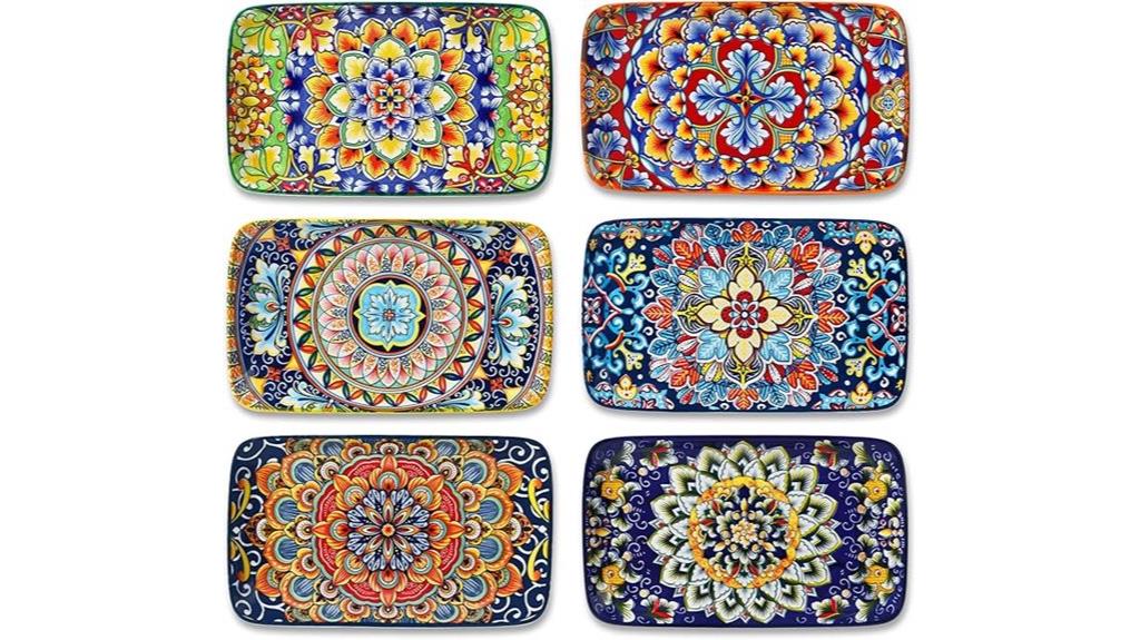 ceramic salad plates set
