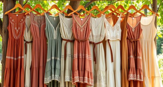 chic belted boho dresses