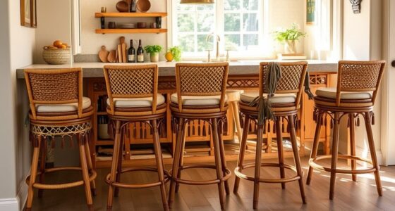 chic boho bar stools