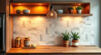 chic boho cabinet lighting