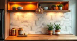 chic boho cabinet lighting