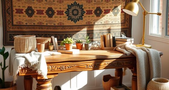 chic boho desk ideas
