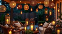 chic boho lantern decor