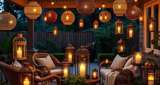 chic boho lantern decor