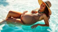 chic boho maternity swimwear