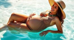 chic boho maternity swimwear