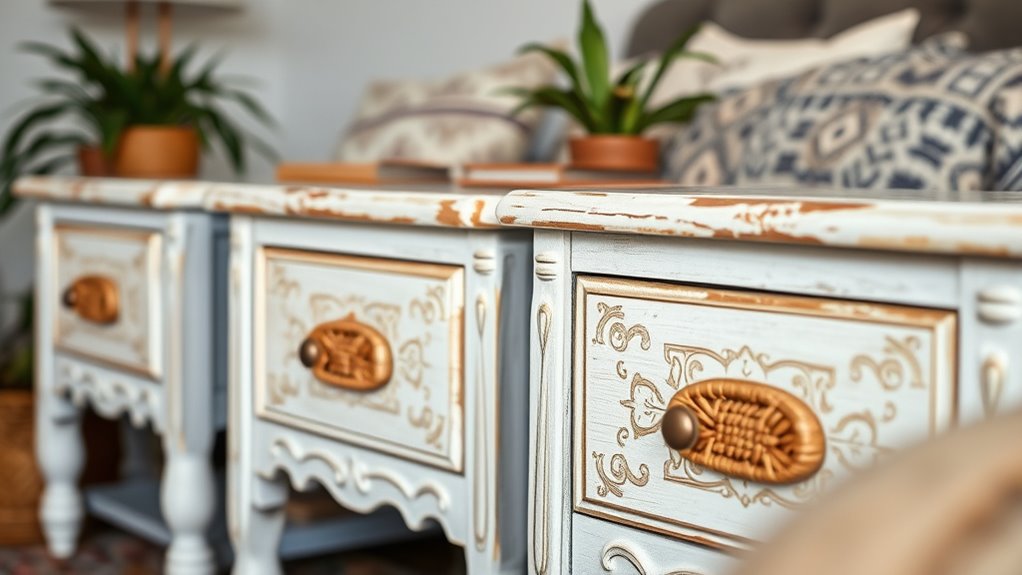 chic boho nightstand ideas