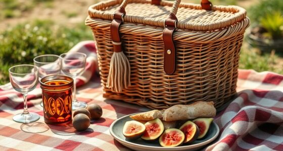 chic boho picnic baskets