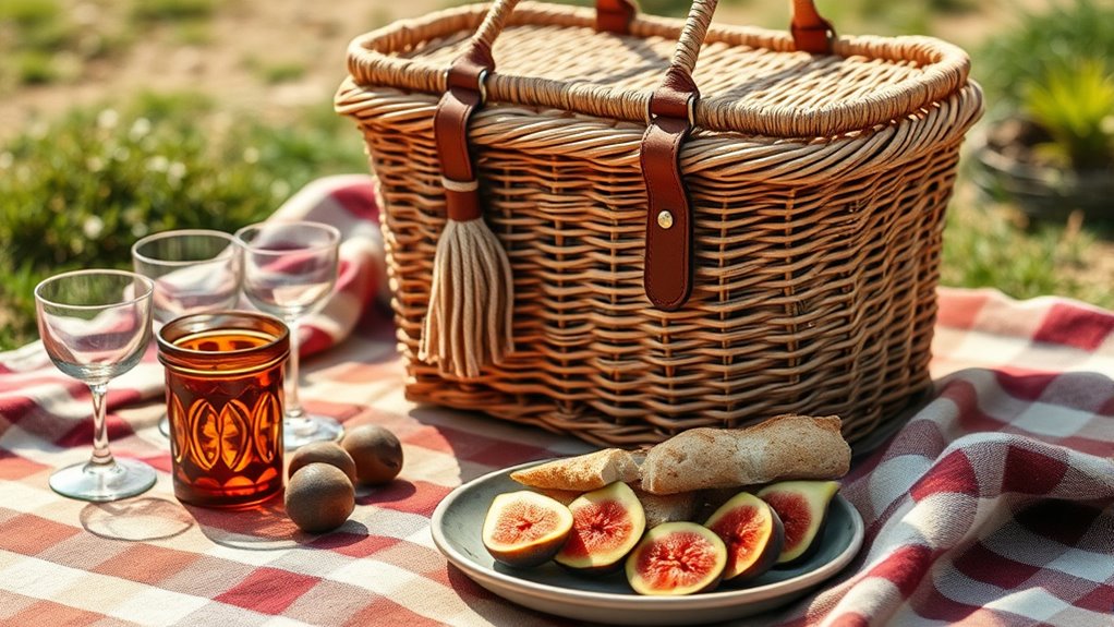 chic boho picnic baskets