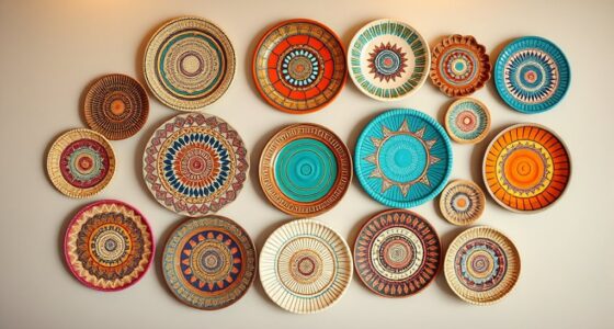 chic boho wall plates