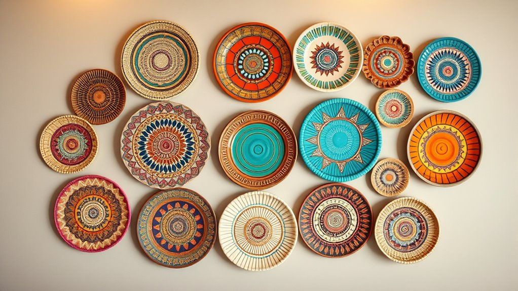 chic boho wall plates
