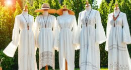 chic white boho dresses