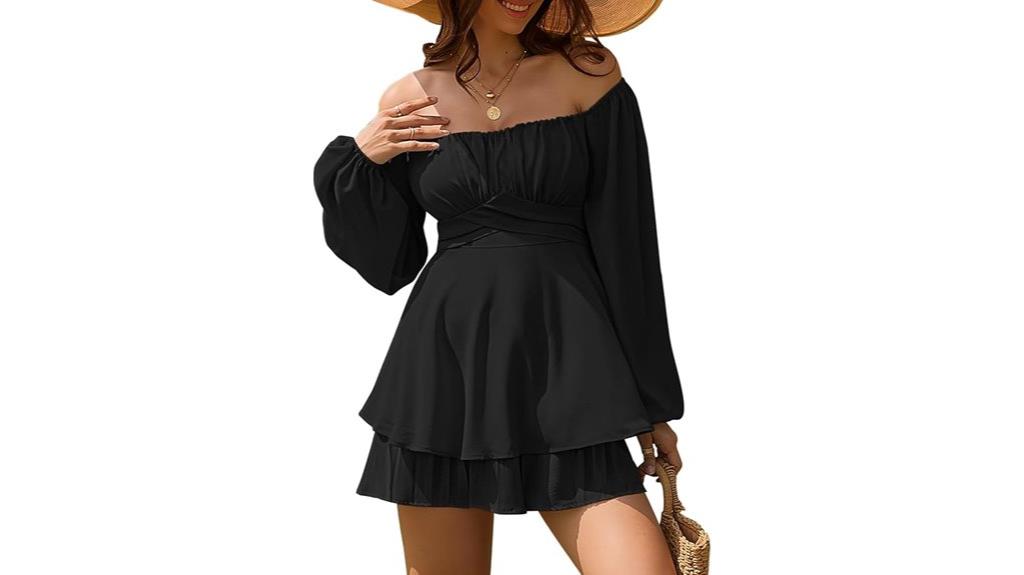 chiffon ruffle romper
