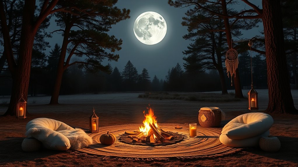 choose safe outdoor moonlit space