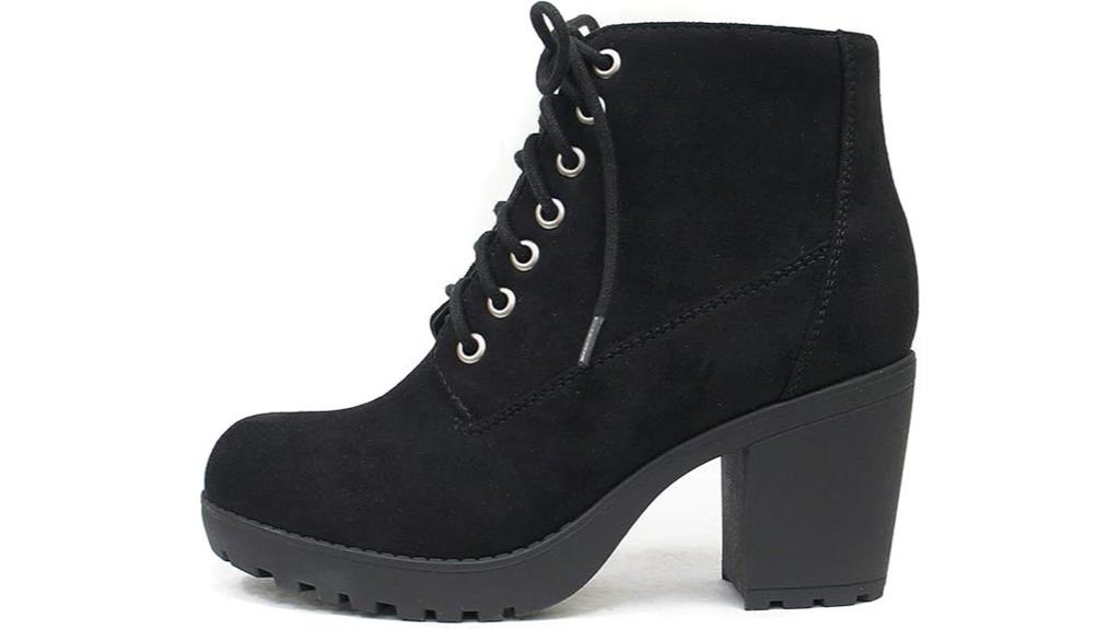 chunky lug sole boots