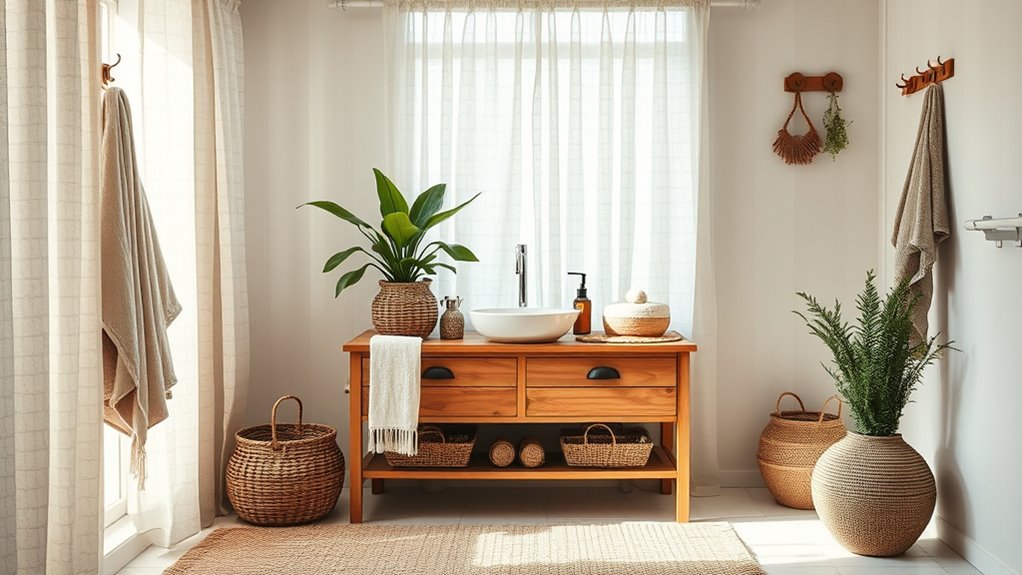 clutter free bathroom organization