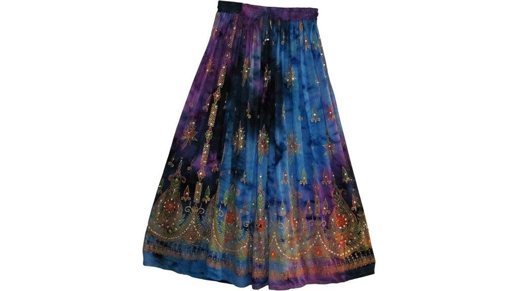 colorful bohemian gypsy skirt