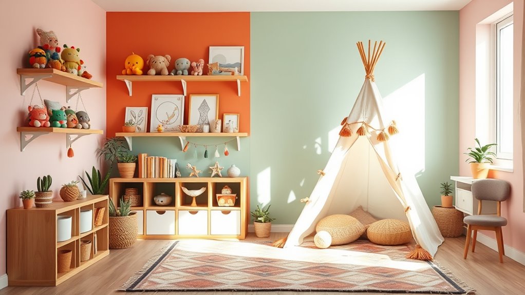 colorful calming inspiring environment