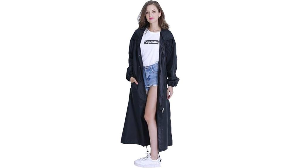 colorful hooded raincoat