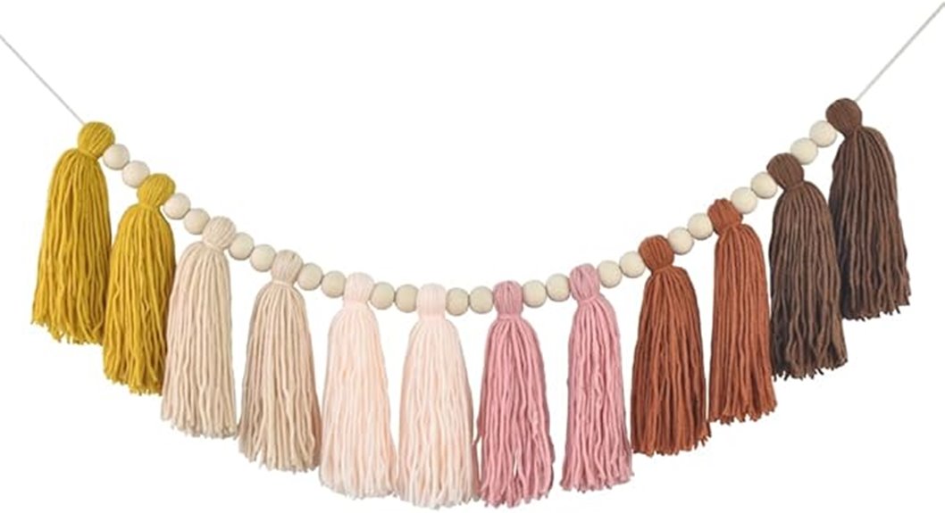 colorful tassel party garland
