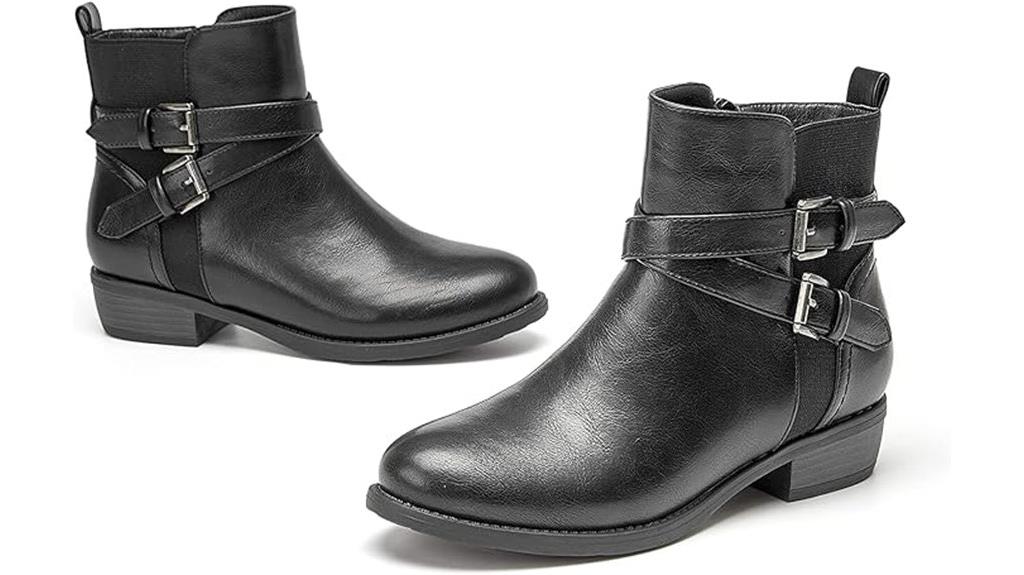 comfortable ankle zipper boots