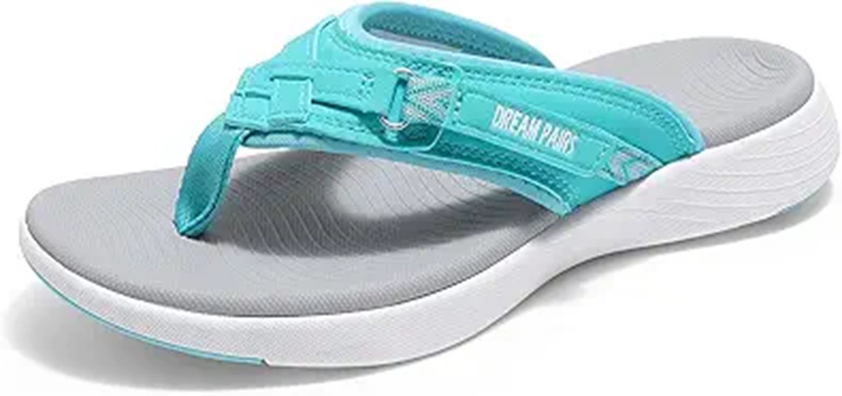 comfortable arch support flip flops