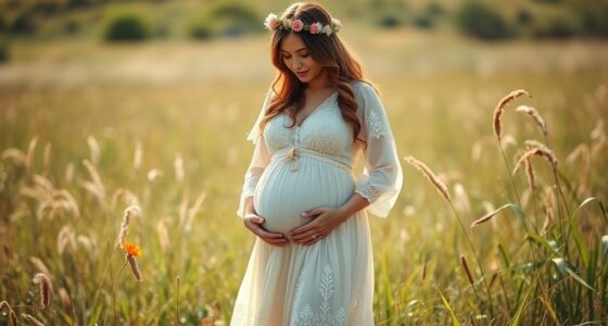 comfortable boho maternity style