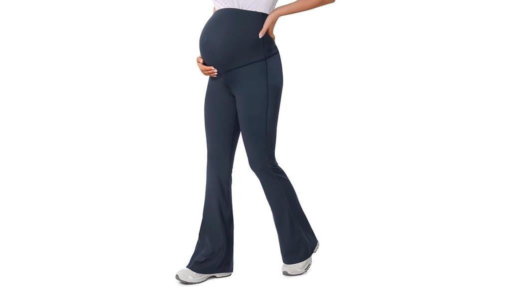 comfortable maternity flare pants