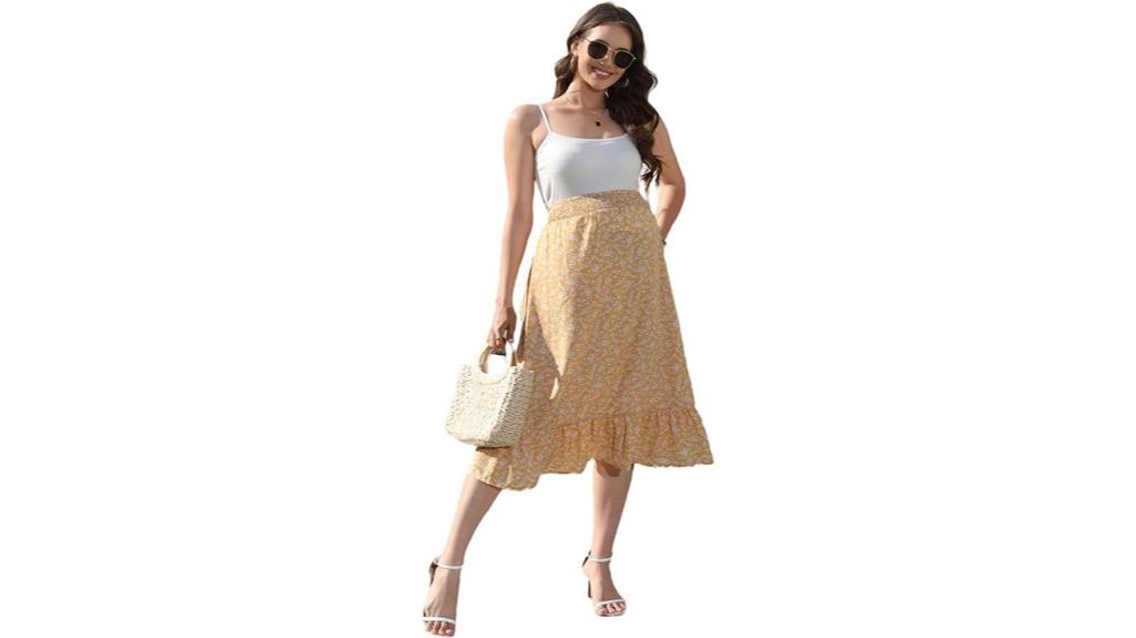 comfortable maternity skirt