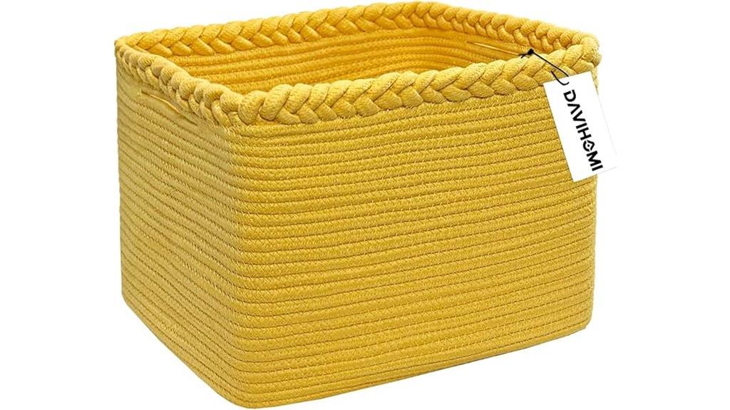 compact cotton rope basket