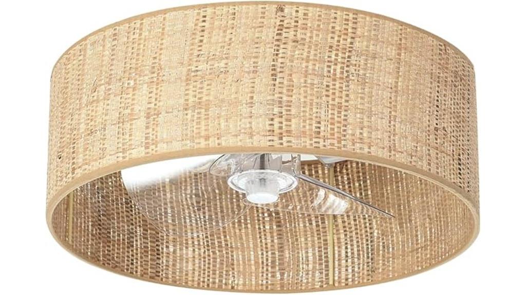 compact raffia rope fan