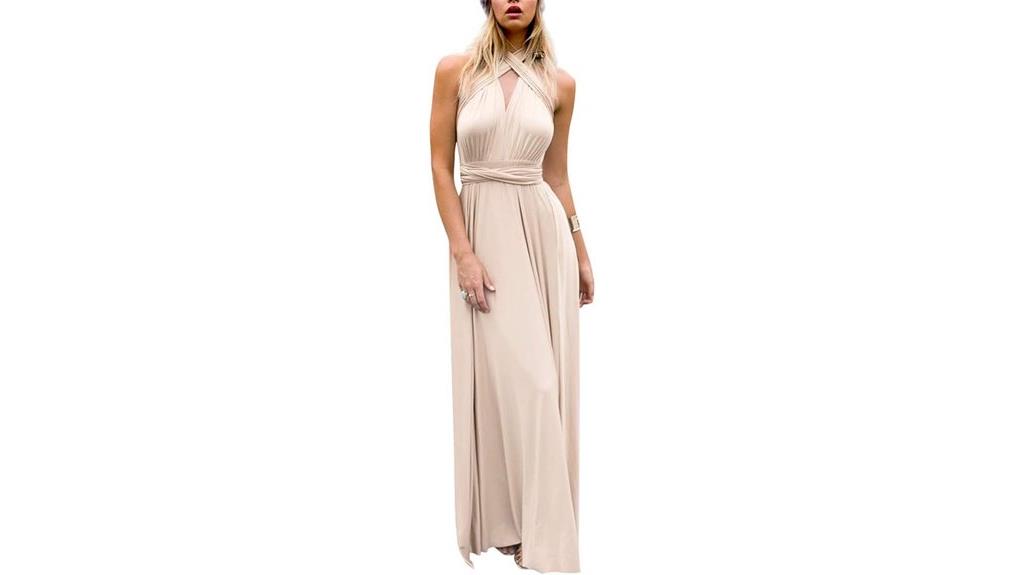 convertible halter evening gown
