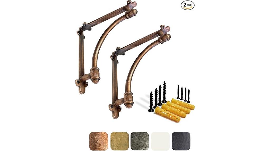 copper cast iron brackets