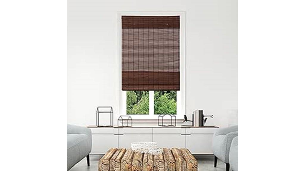 cordless bamboo roman shades