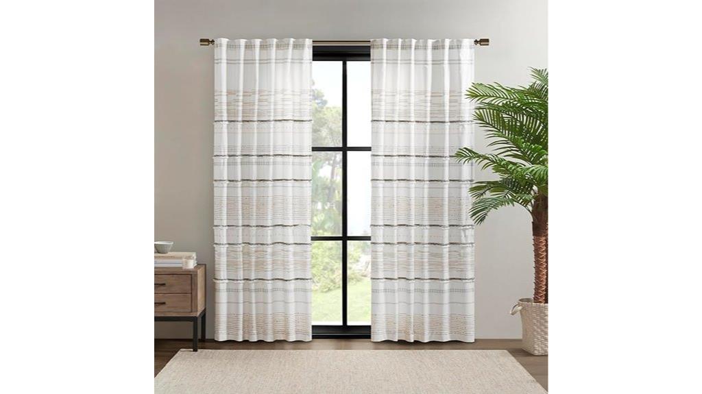 cotton single panel curtain