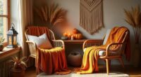 cozy fall boho decor