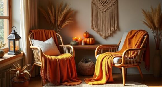 cozy fall boho decor