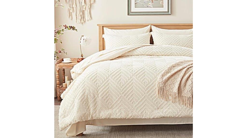 cream 7 piece comforter set
