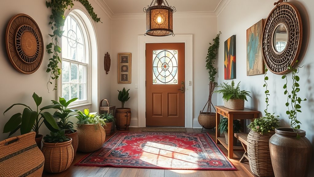 create a vibrant layered ambiance