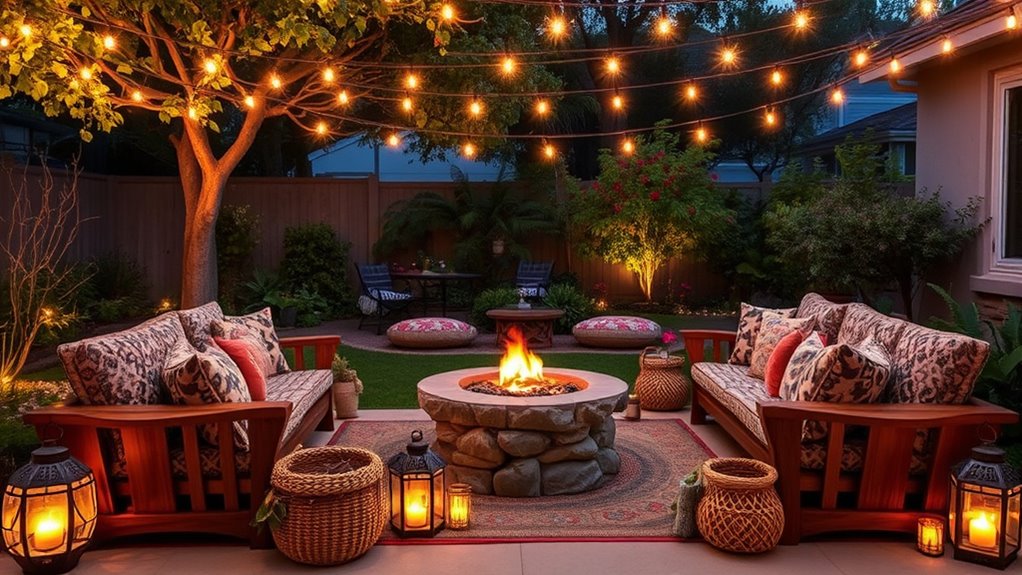 create cozy nighttime atmosphere