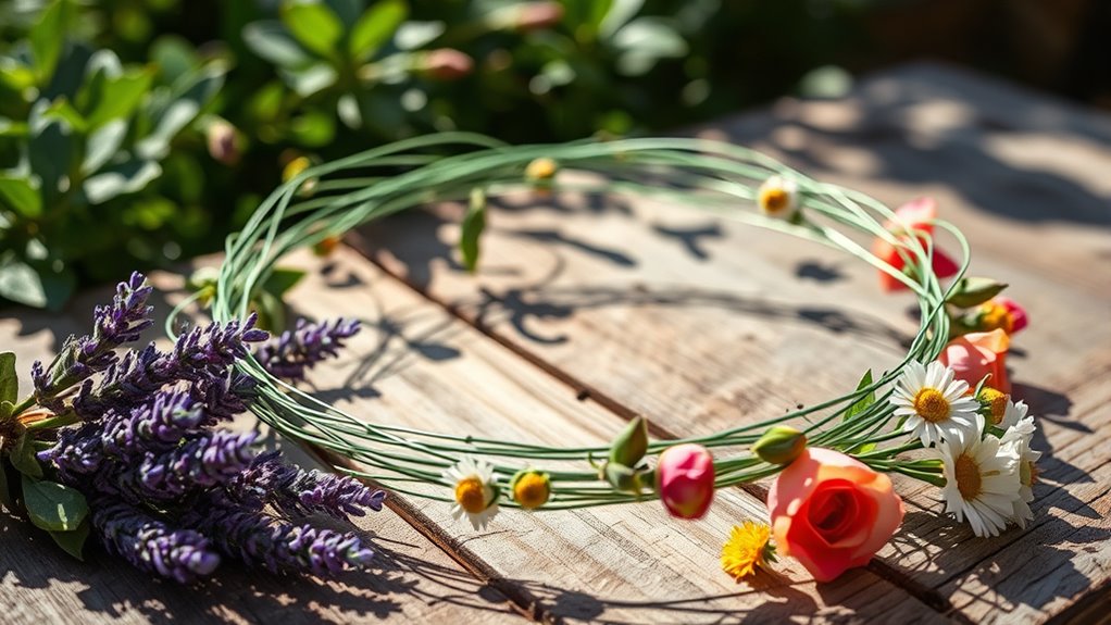 create durable floral framework
